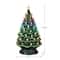 Mr. Christmas 24" Nostalgic Green Ceramic Tree with RGB Lightshow